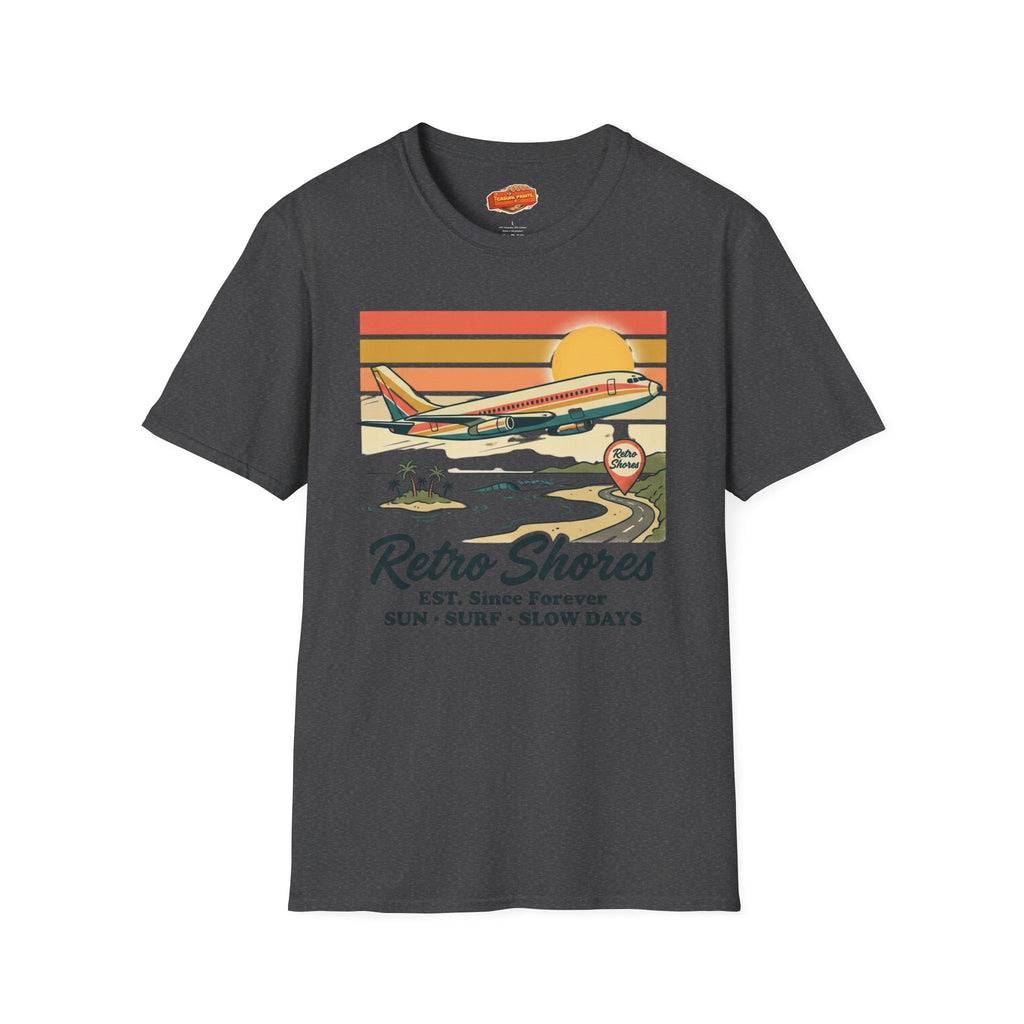 Retro Shores Vacation Club T-Shirt — Vintage Plane