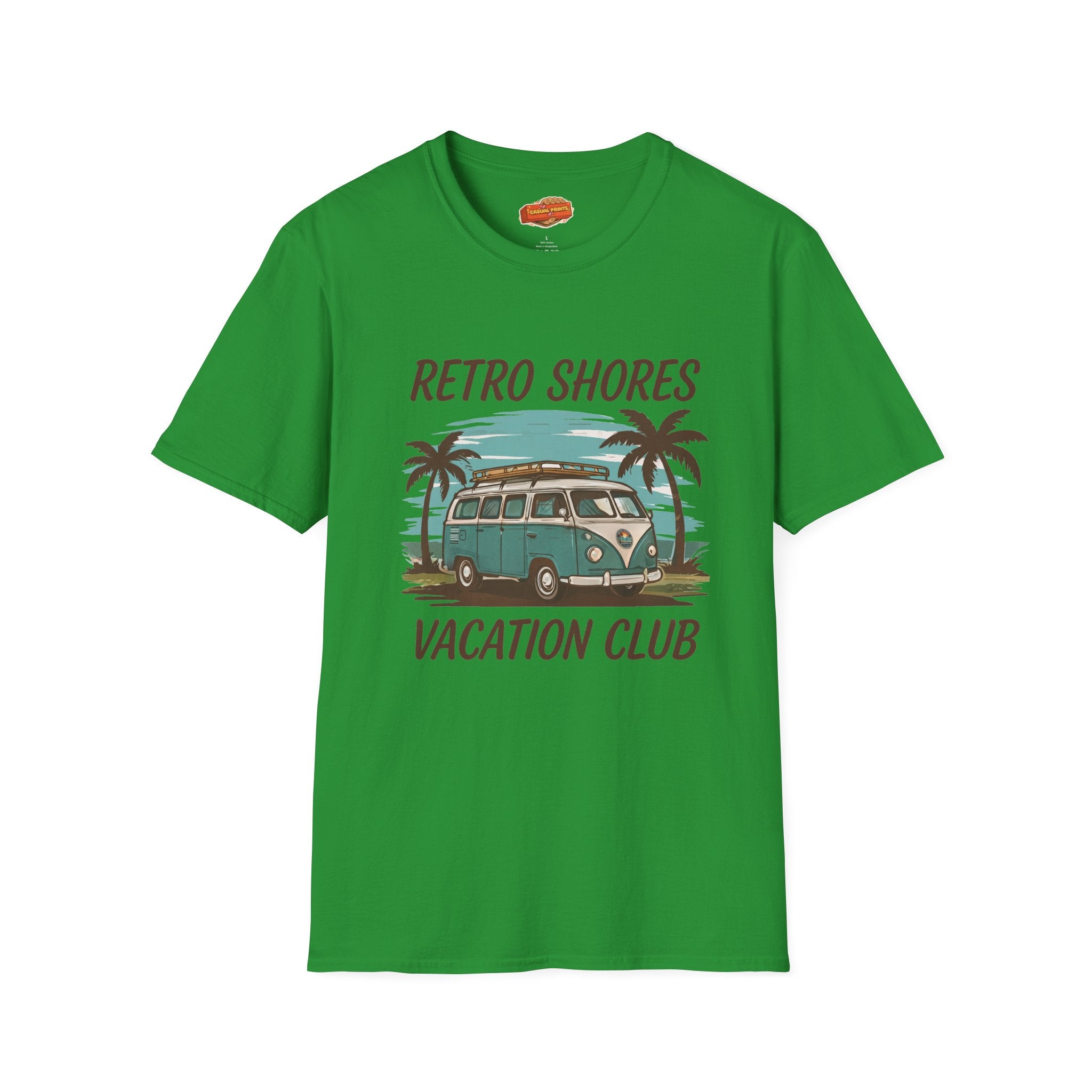 Retro Shores Vacation Club T-Shirt—Vintage Van Palm
