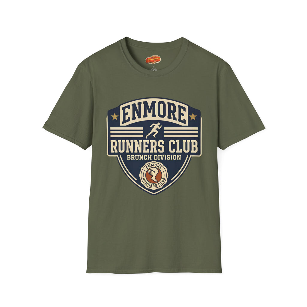 Enmore Runners Club T-Shirt — Vintage Brunch Division (Navy)