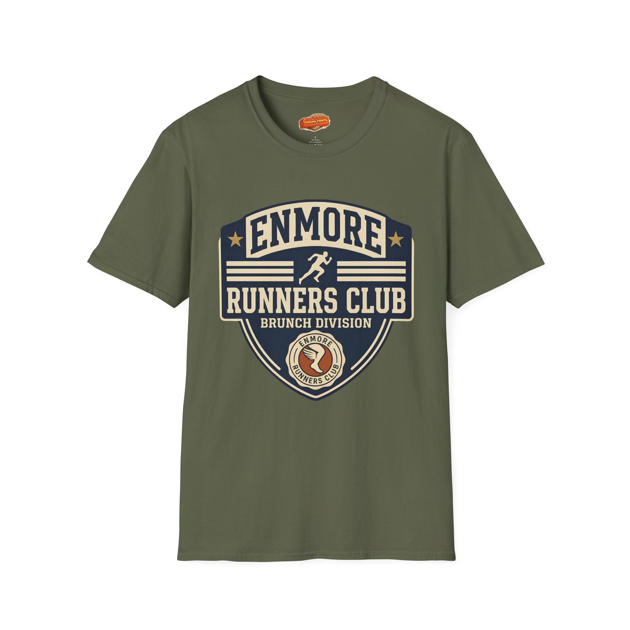Enmore Runners Club T-Shirt — Vintage Brunch Division (Navy)