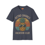 Retro Shores Vacation Club T-Shirt — Vintage Pineapple Beach