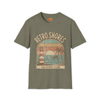 Retro Shores Vacation Club T-Shirt —Vintage Sunset Lighthouse