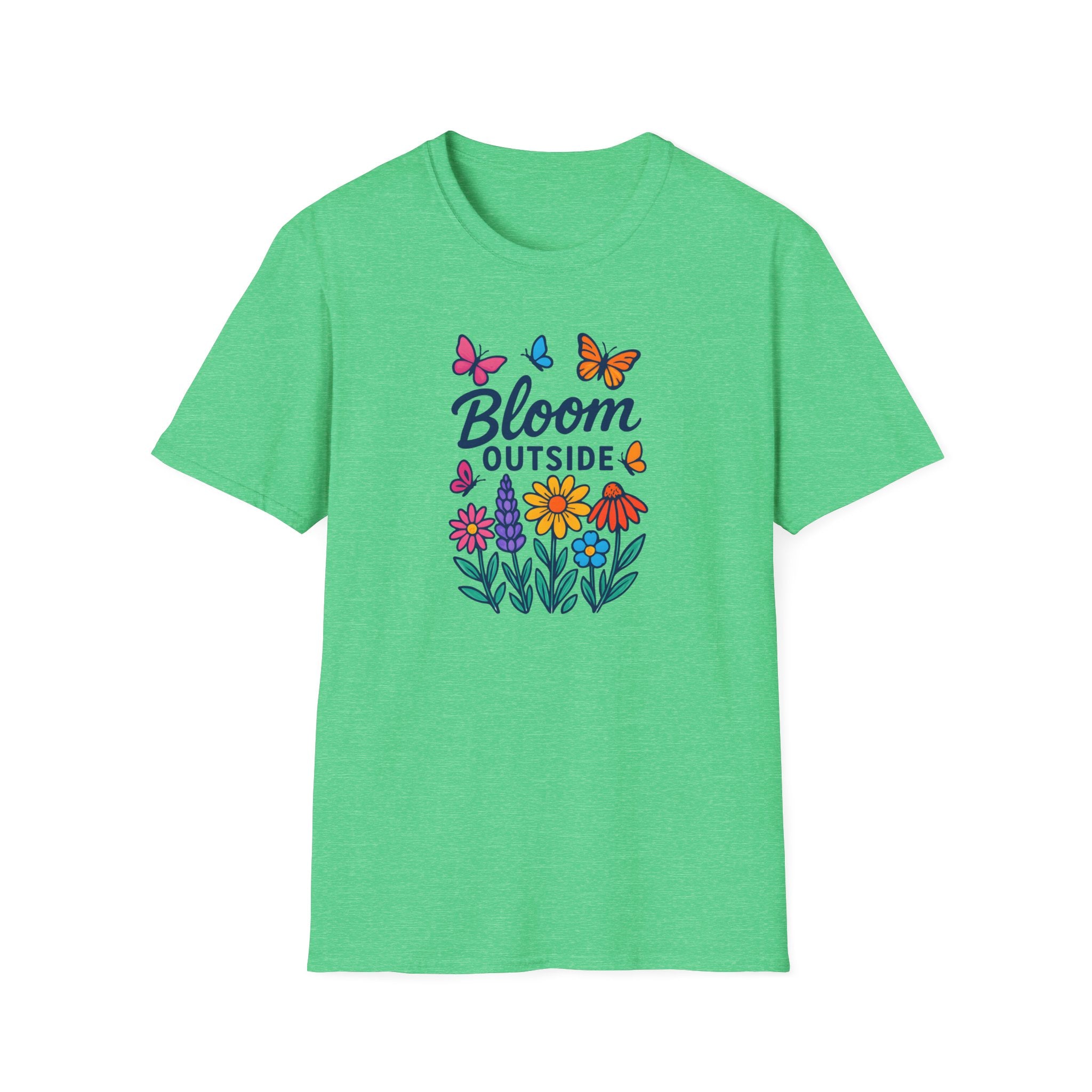 Bloom Outside T-Shirt — Floral Butterflies Spring Garden