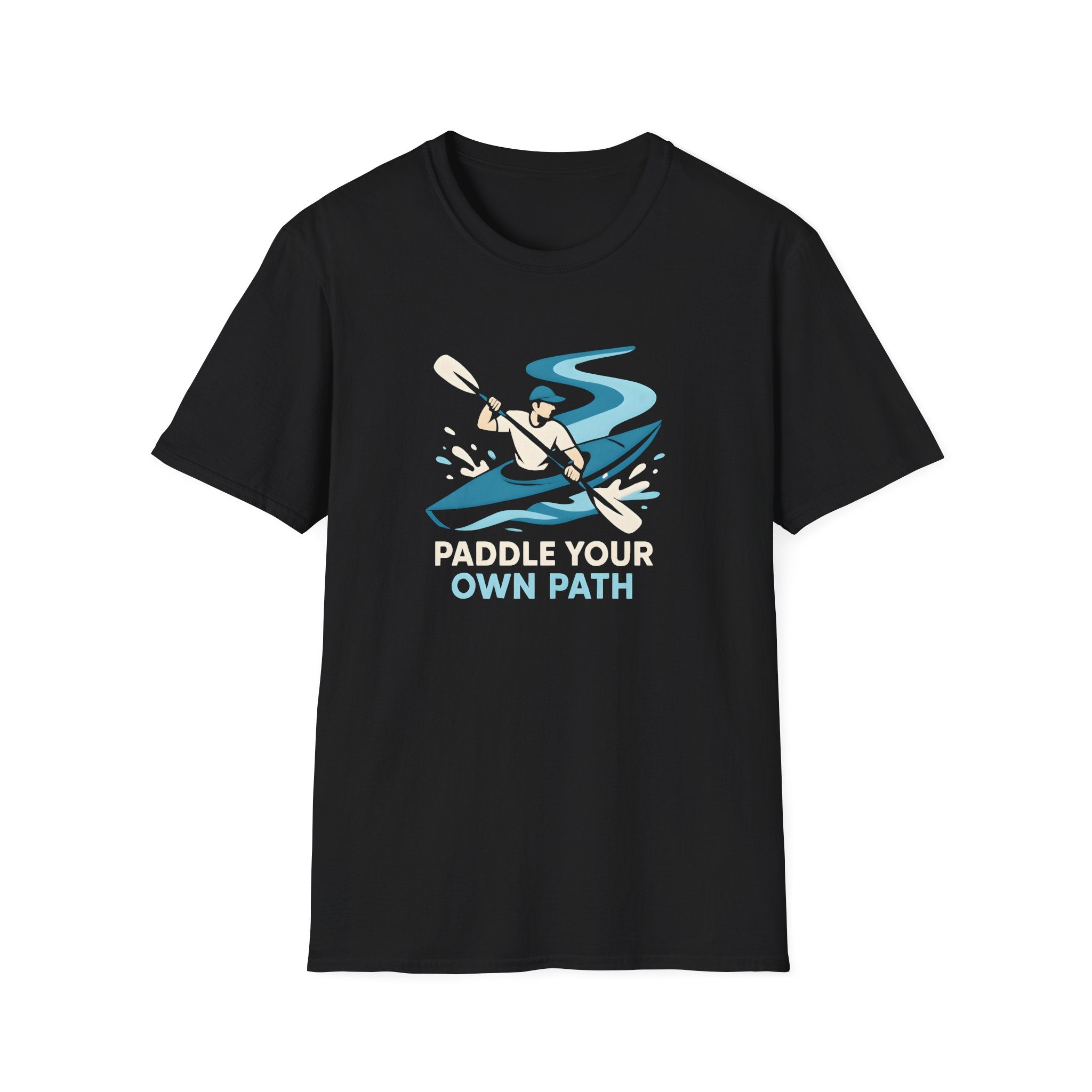 Kayak Illustration T-Shirt—"Own Path" Outdoor Adventure
