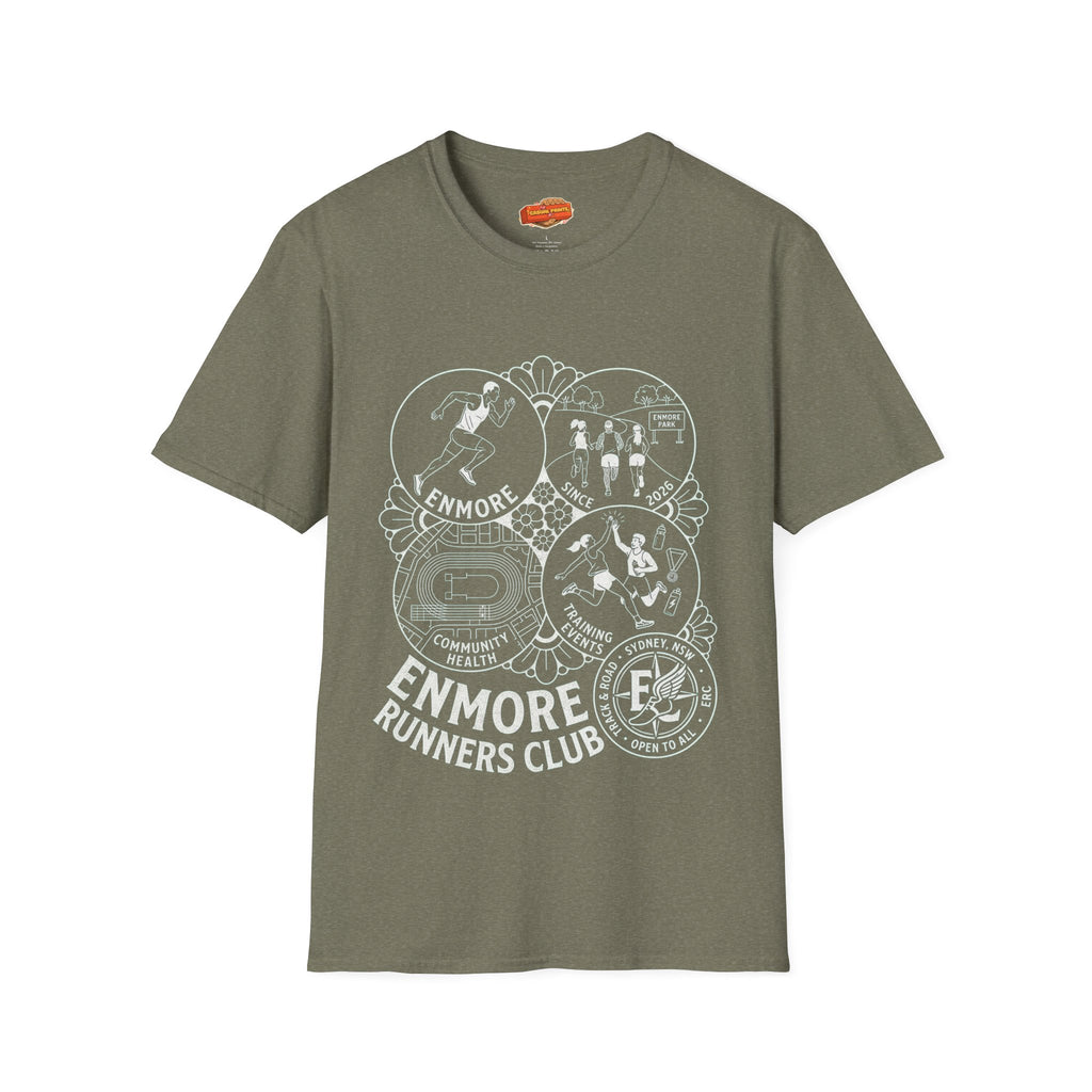 Enmore Runners Club T-Shirt —Vintage Race Graphic