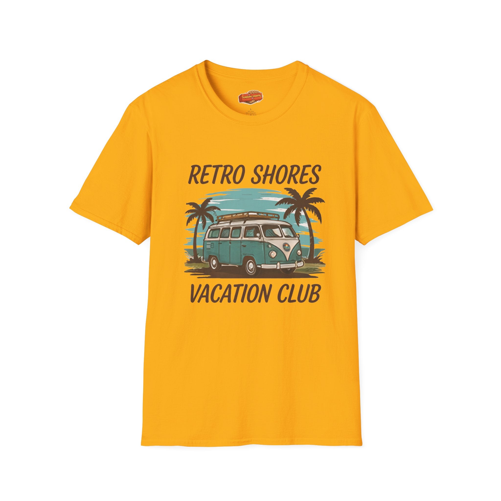 Retro Shores Vacation Club T-Shirt—Vintage Van Palm