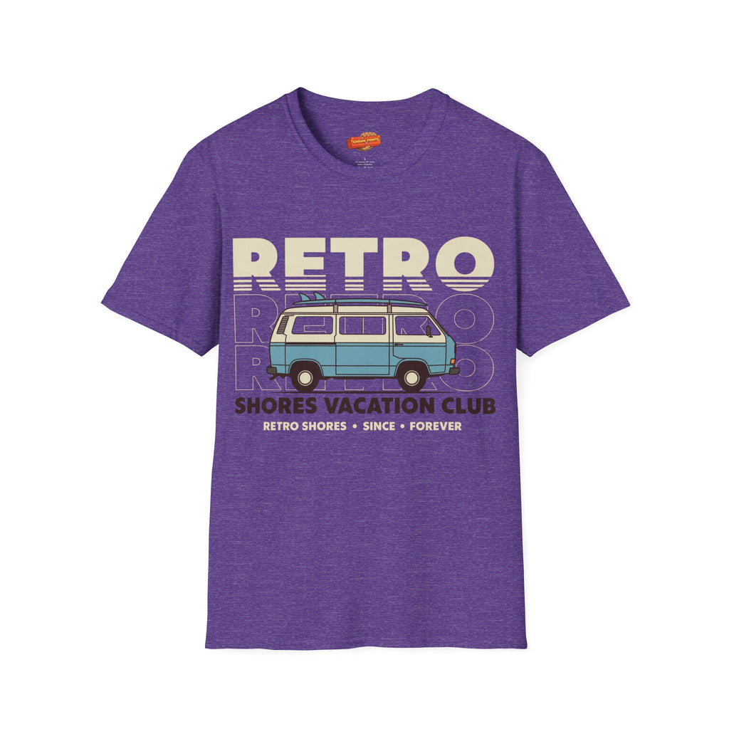 Retro Shores Vacation Club T-Shirt — Vintage Road Trip Van