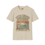 Retro Shores Vacation Club T-Shirt —Vintage Sunset Lighthouse