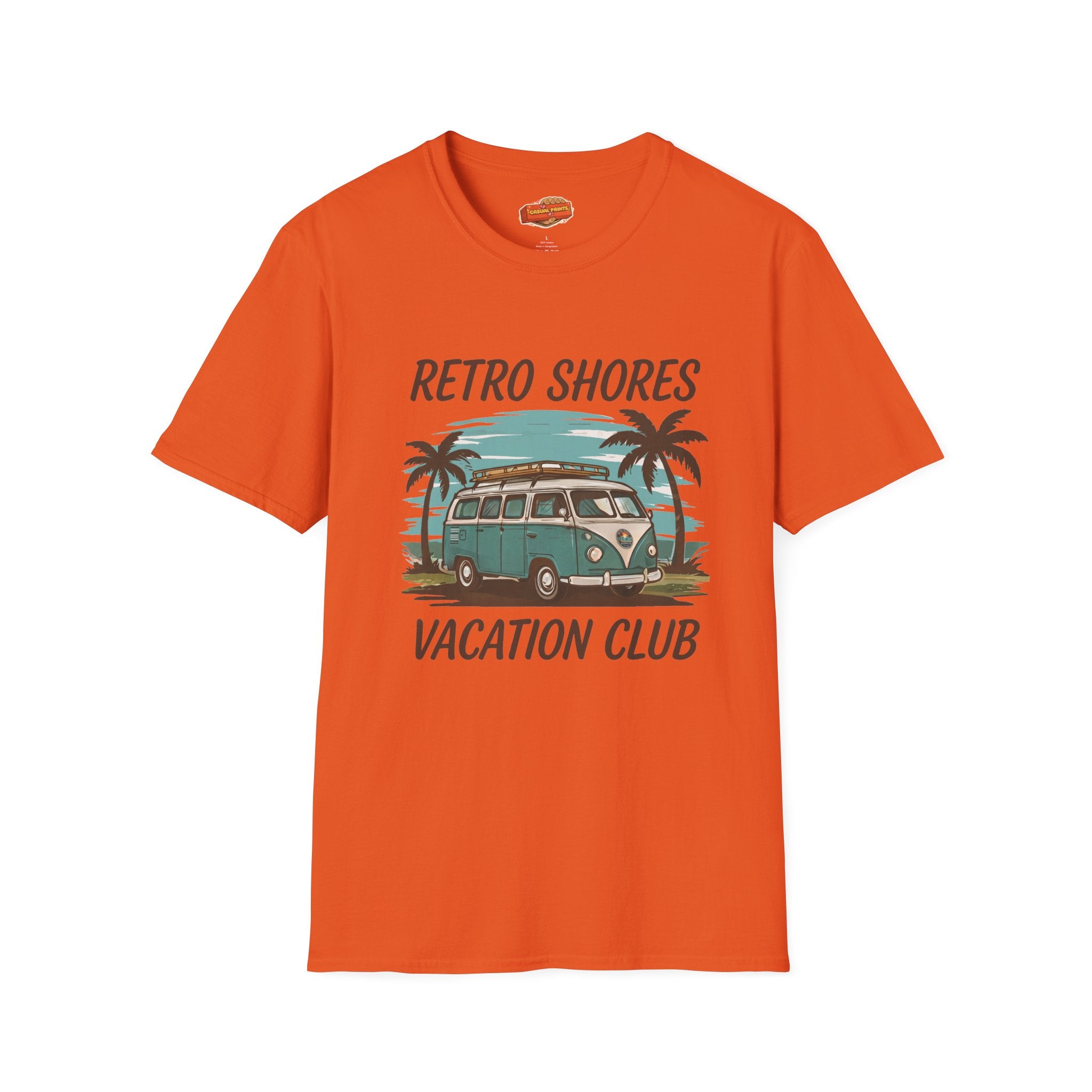 Retro Shores Vacation Club T-Shirt—Vintage Van Palm
