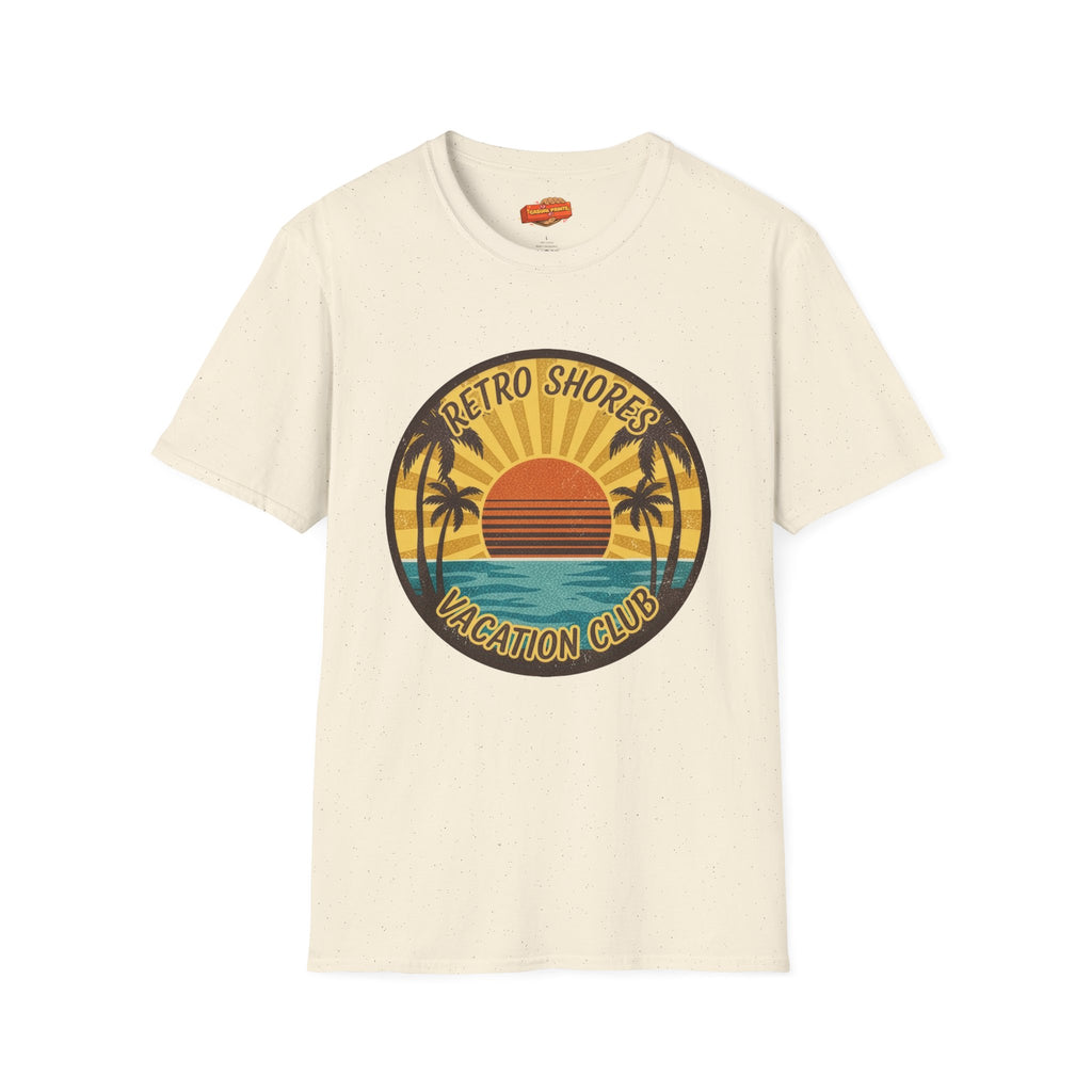 Retro Shores Vacation Club T-Shirt —Sun's Out, Vibes Locked In