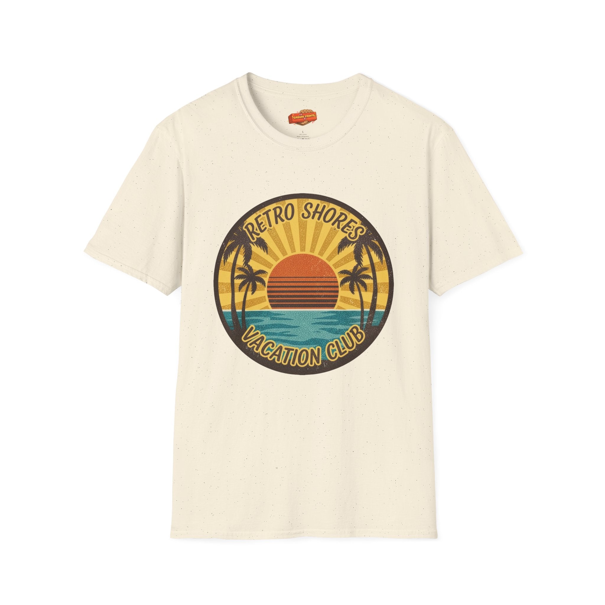 Retro Shores Vacation Club T-Shirt —Sun's Out, Vibes Locked In