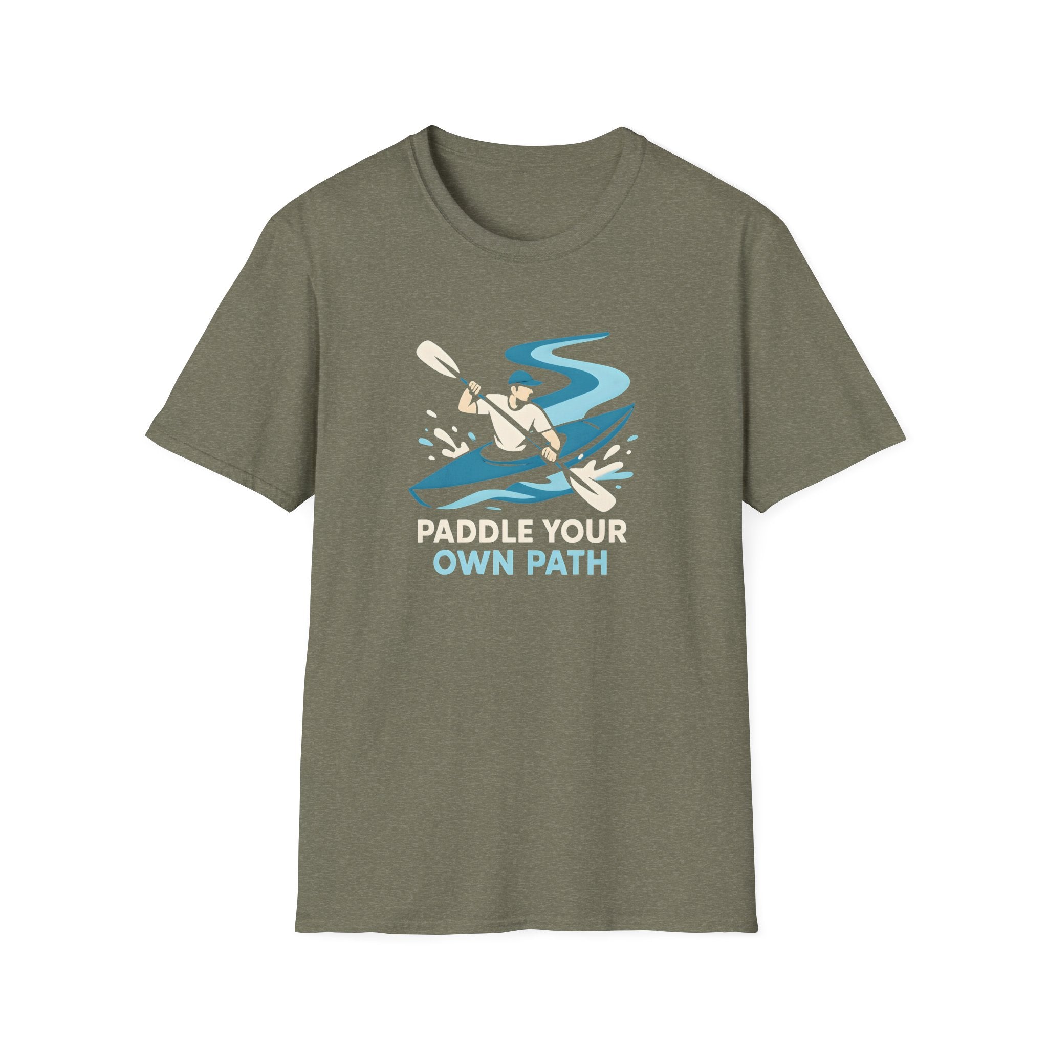 Kayak Illustration T-Shirt—"Own Path" Outdoor Adventure
