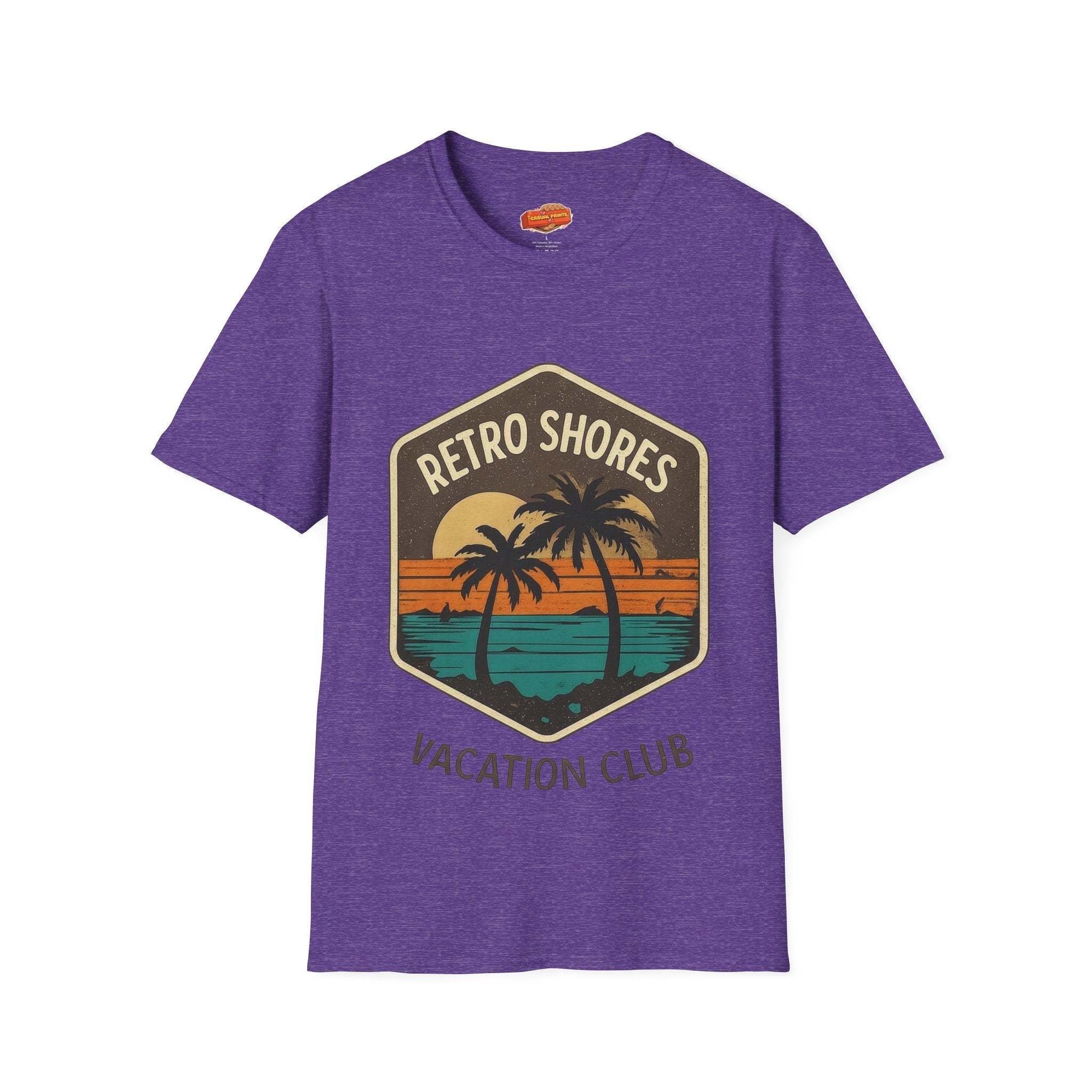 Retro Shores Vacation Club T-Shirt —Vintage Palm