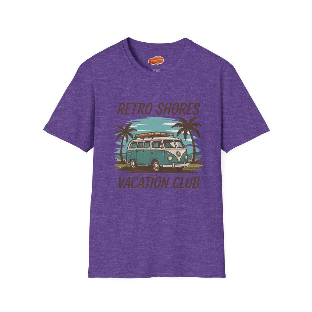 Retro Shores Vacation Club T-Shirt—Vintage Van Palm