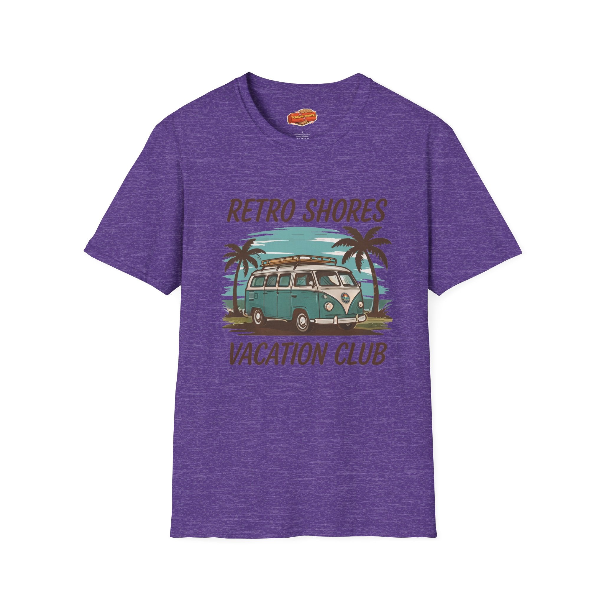 Retro Shores Vacation Club T-Shirt—Vintage Van Palm