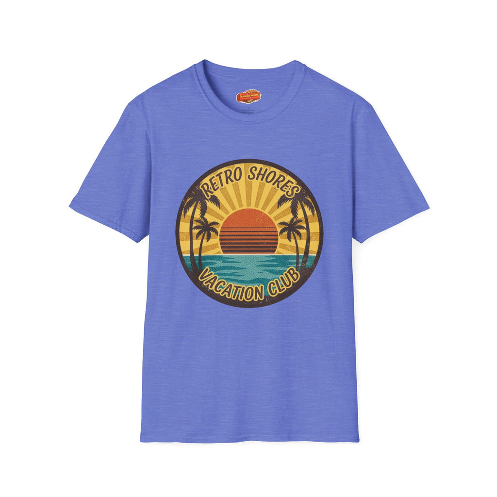 Retro Shores Vacation Club T-Shirt —Sun's Out, Vibes Locked In