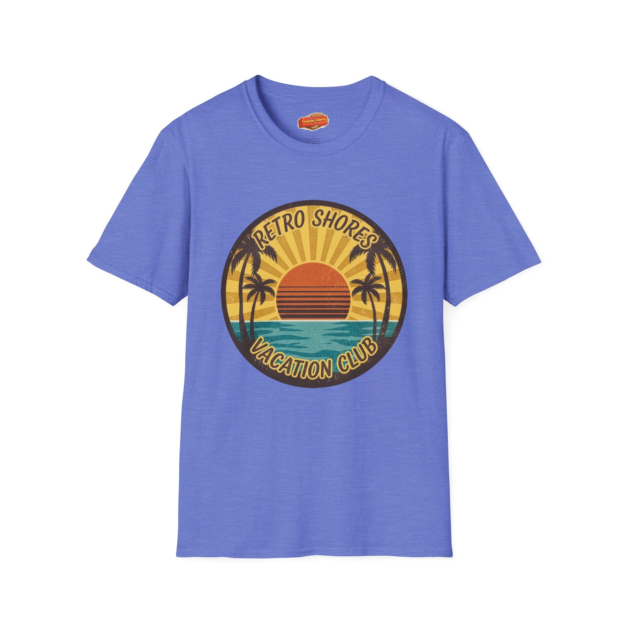Retro Shores Vacation Club T-Shirt —Sun's Out, Vibes Locked In