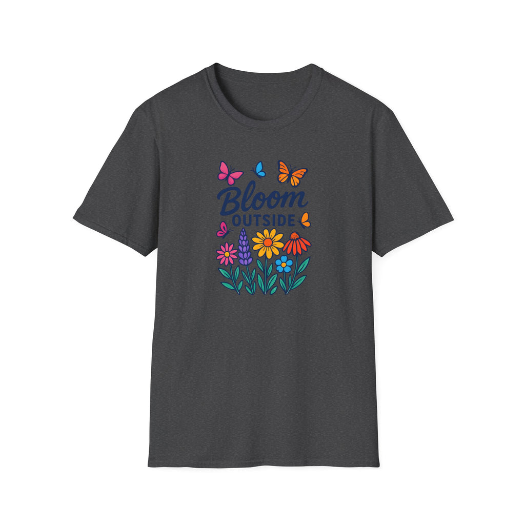 Bloom Outside T-Shirt — Floral Butterflies Spring Garden