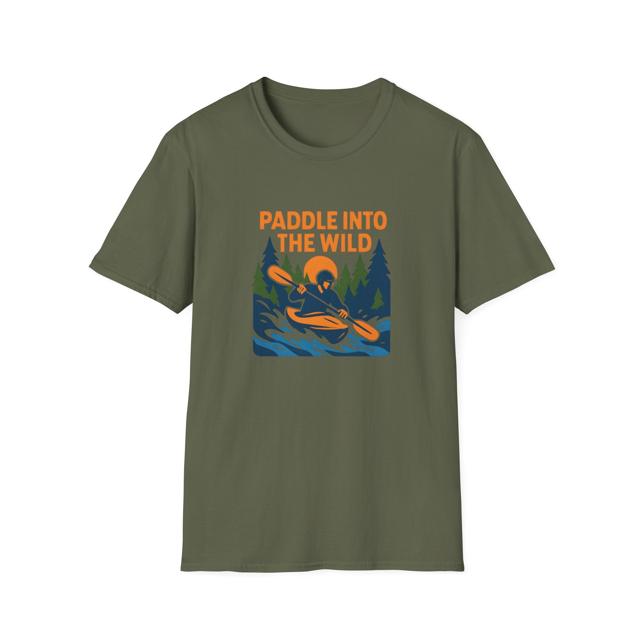 Paddle Into The Wild Kayak T‑Shirt — Outdoor Adventure