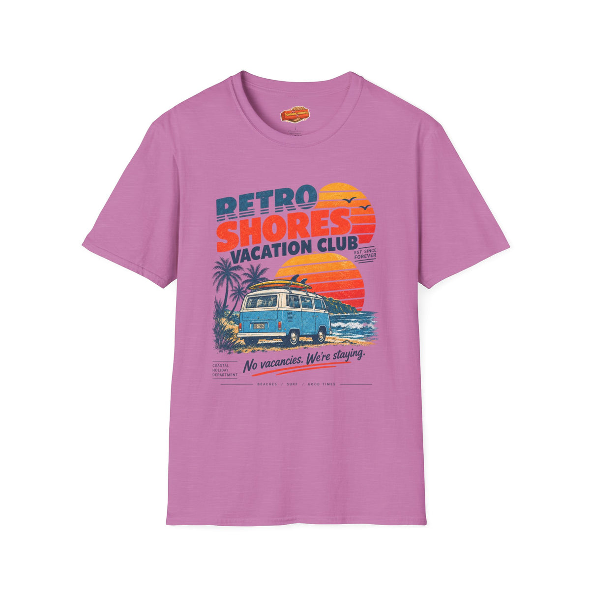 Retro Shores Vacation Club T-Shirt — No Vacancies