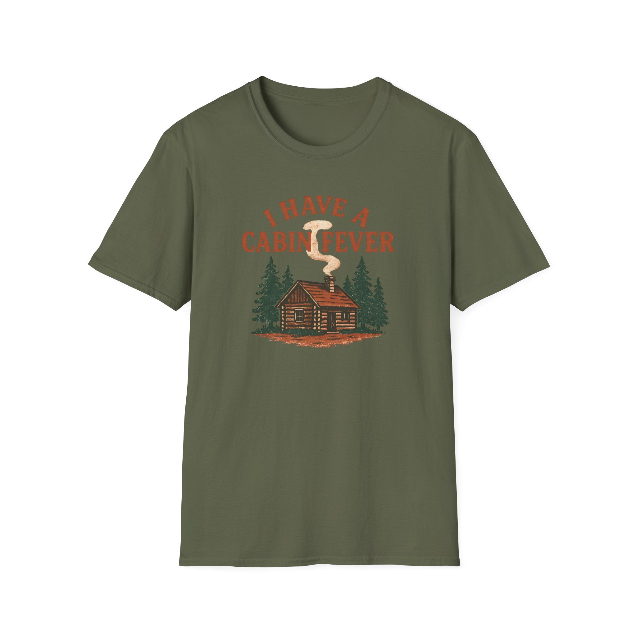 Cabin Fever T-Shirt — Rustic Cabin Graphic