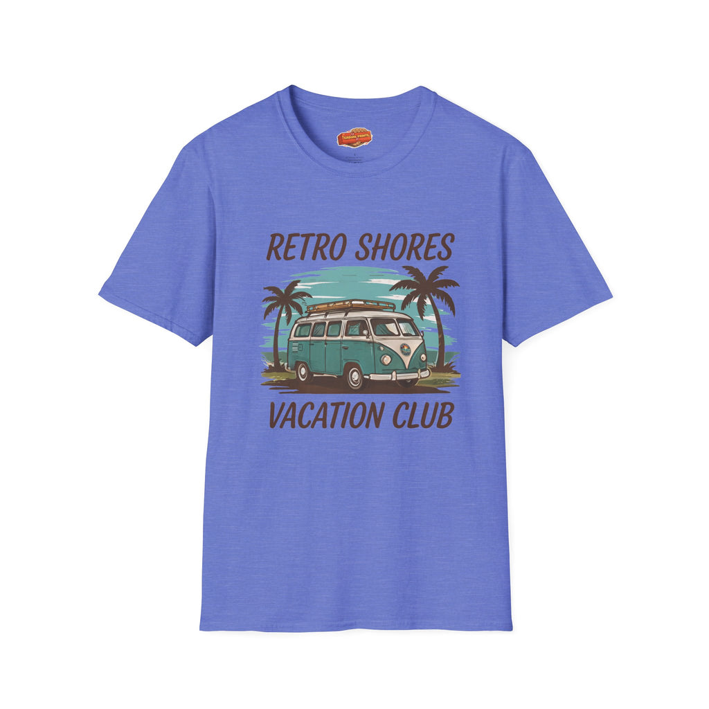 Retro Shores Vacation Club T-Shirt—Vintage Van Palm