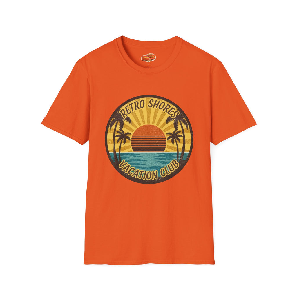 Retro Shores Vacation Club T-Shirt —Sun's Out, Vibes Locked In