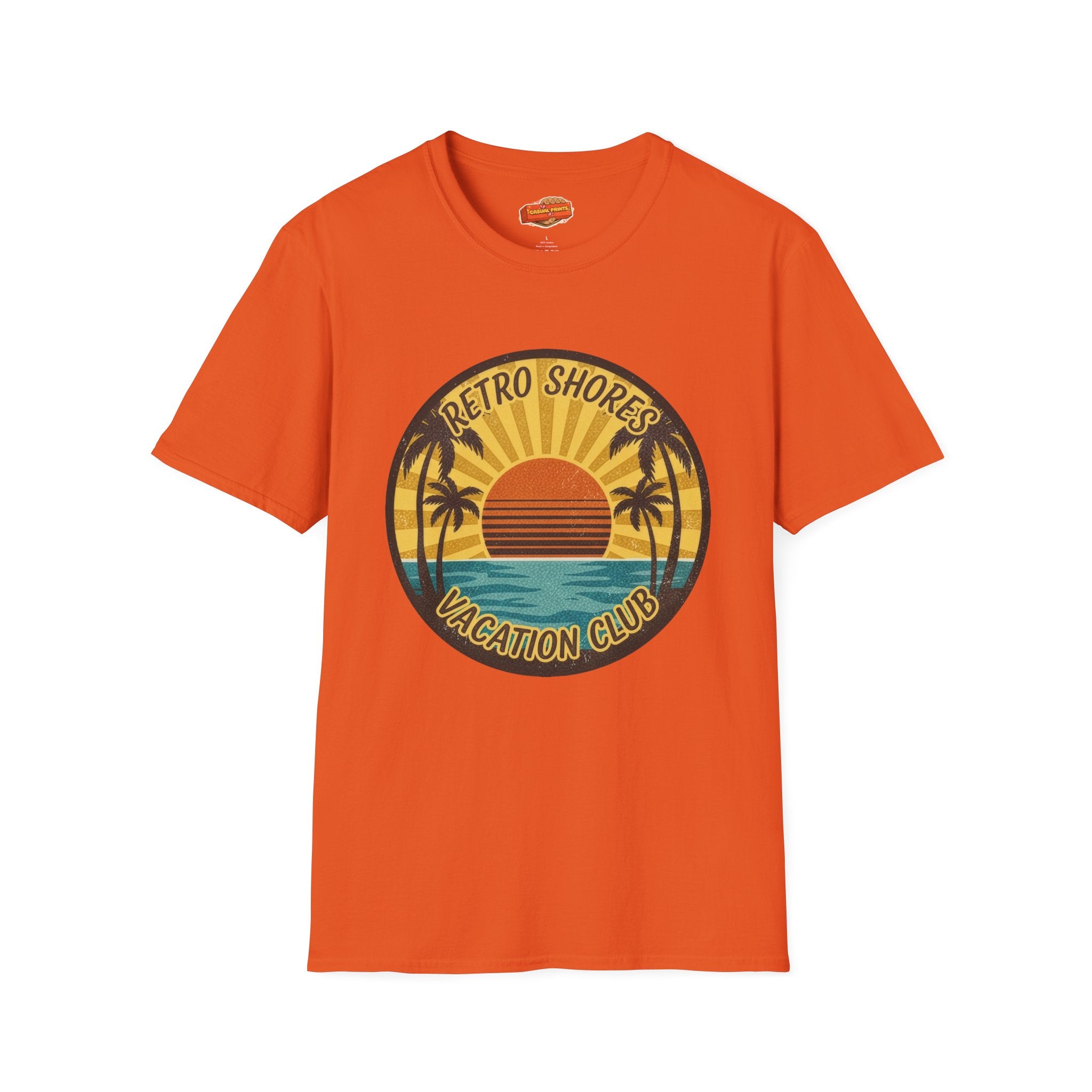 Retro Shores Vacation Club T-Shirt —Sun's Out, Vibes Locked In