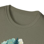 Forest Vibes Only T-Shirt — Watercolour Deer & Pine Trees