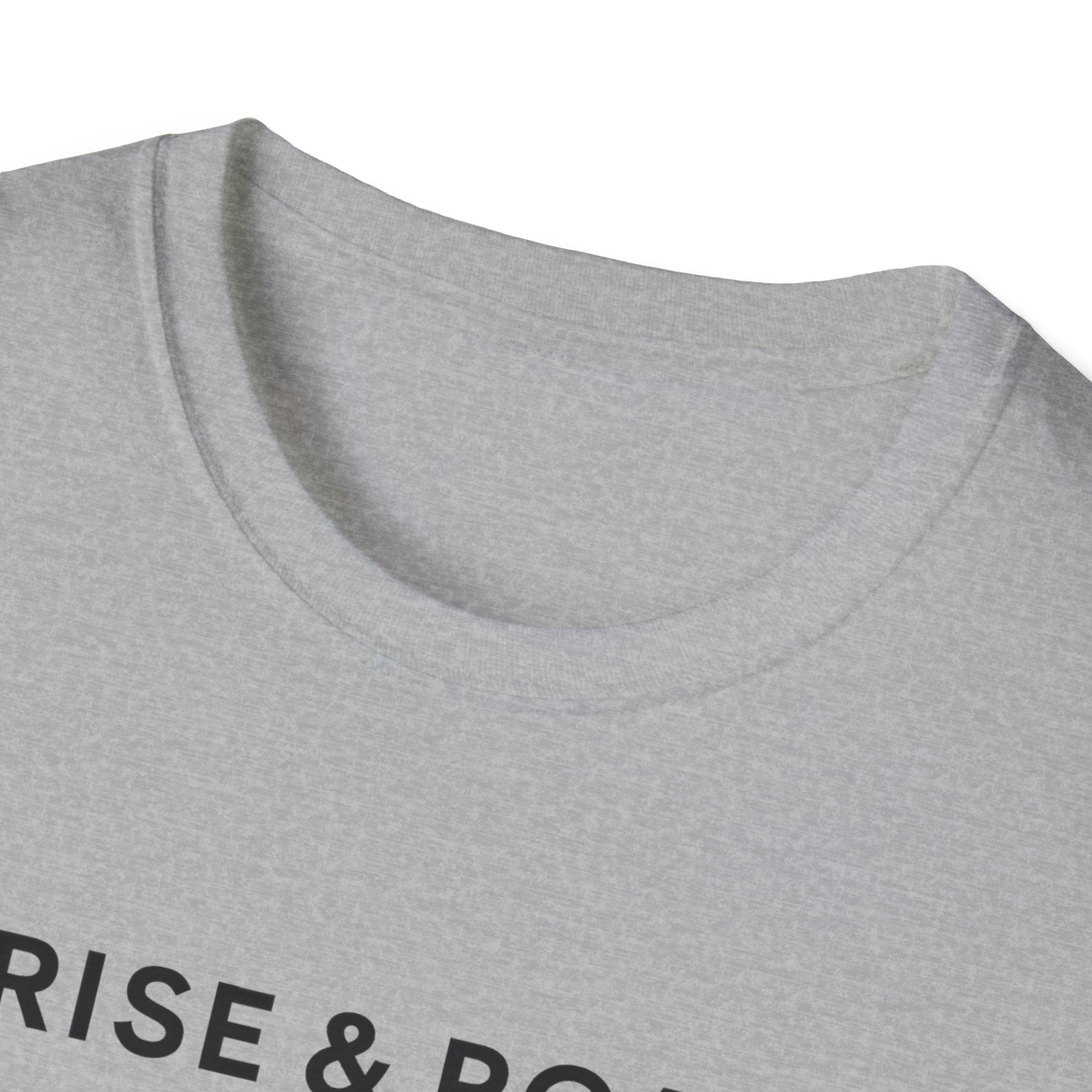 Rise & Roam Camping T-Shirt — Vintage Sunrise Tent Graphic