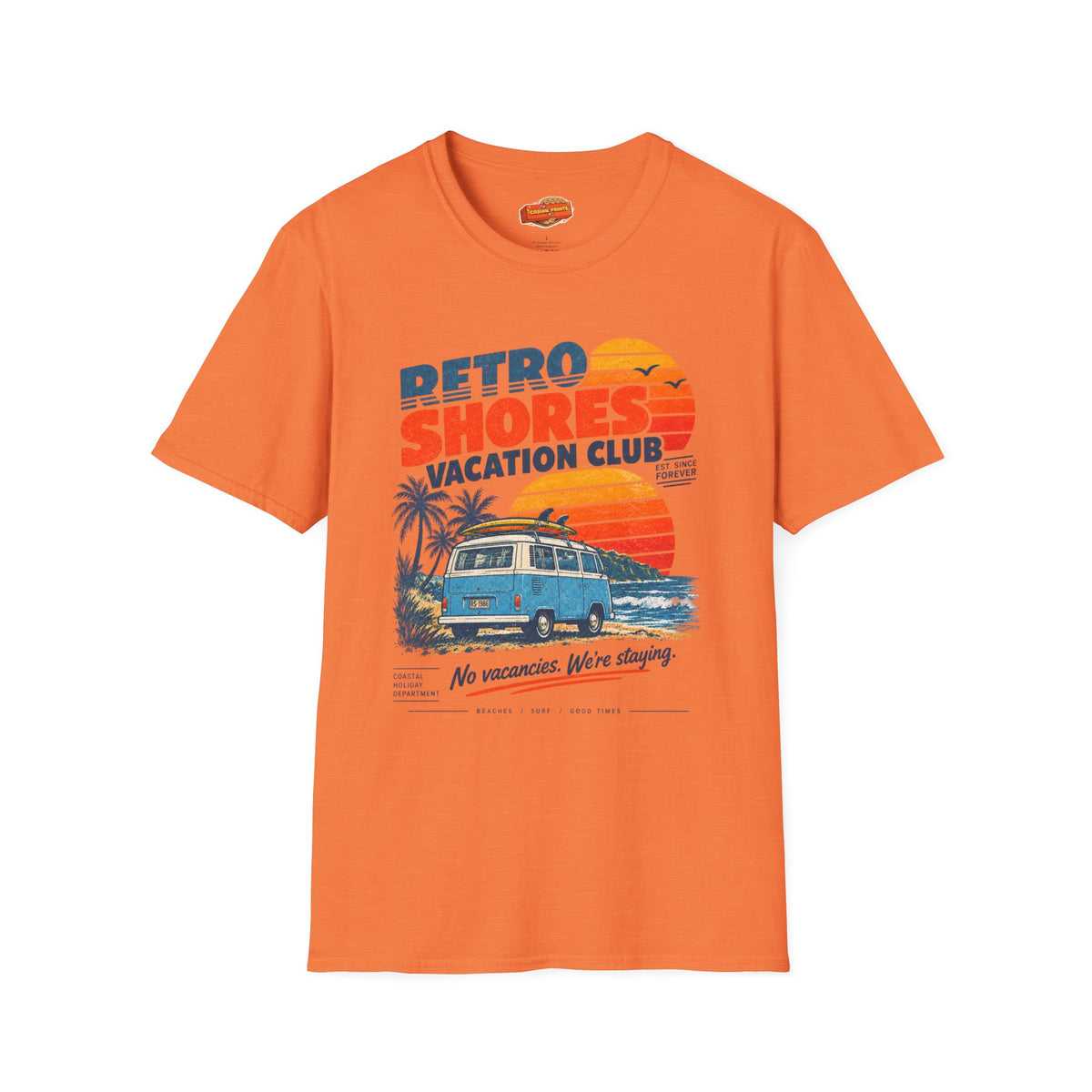 Retro Shores Vacation Club T-Shirt — No Vacancies