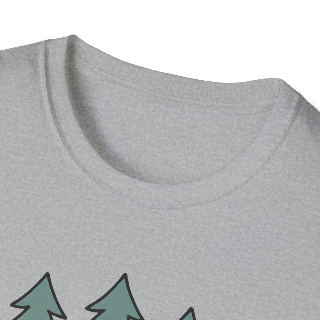 Into The Wild T-Shirt — Pine Trees & Paw Prints Outdoor