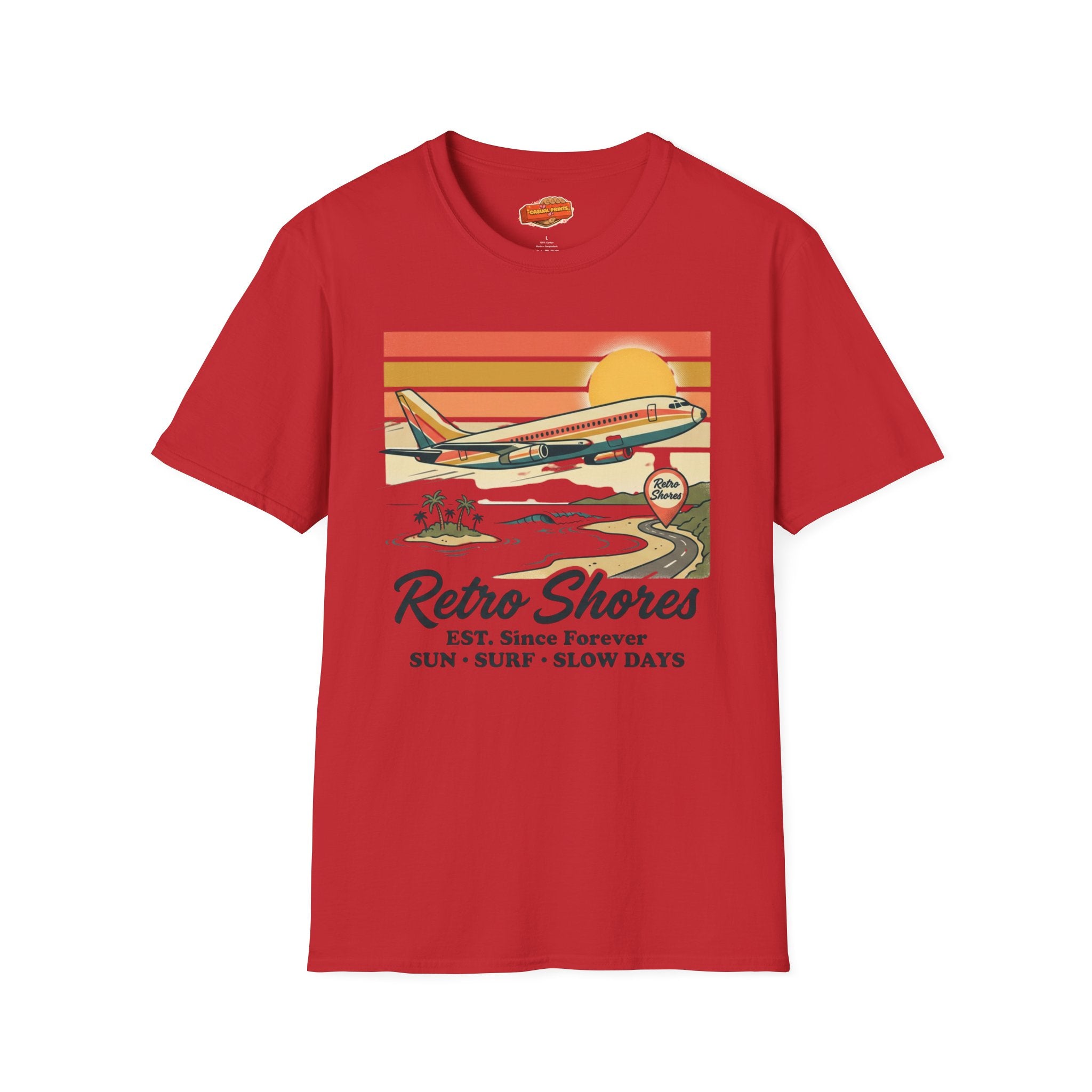 Retro Shores Vacation Club T-Shirt — Vintage Plane