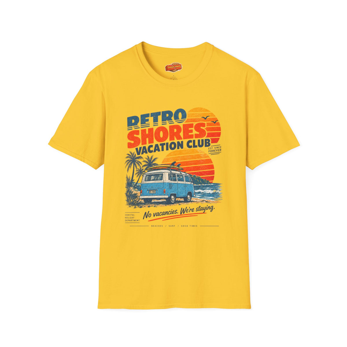 Retro Shores Vacation Club T-Shirt — No Vacancies