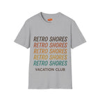 Retro Shores Vacation Club T-Shirt — Vintage Retro Graphic