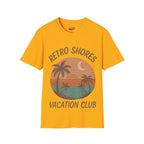 Retro Shores Vacation Club T-Shirt —Vintage Moonrise Palm