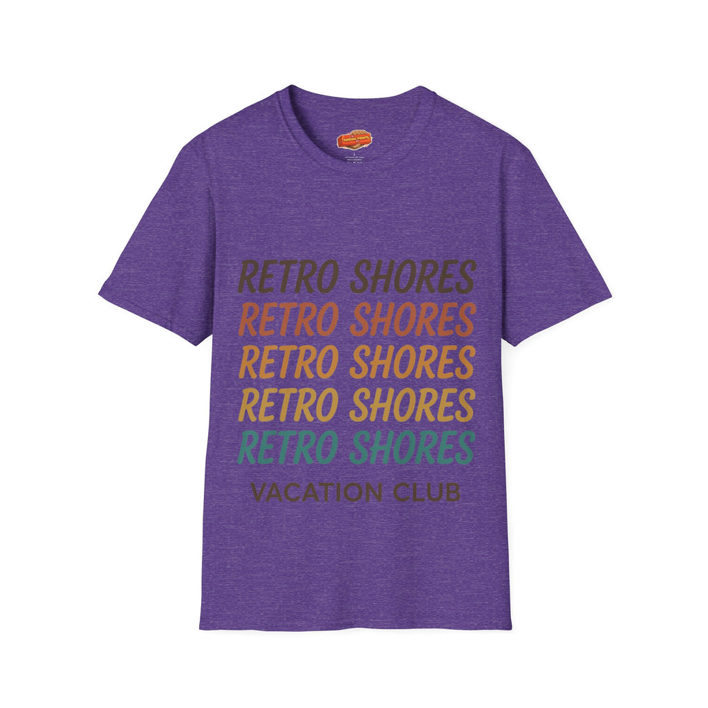 Retro Shores Vacation Club T-Shirt — Vintage Retro Graphic