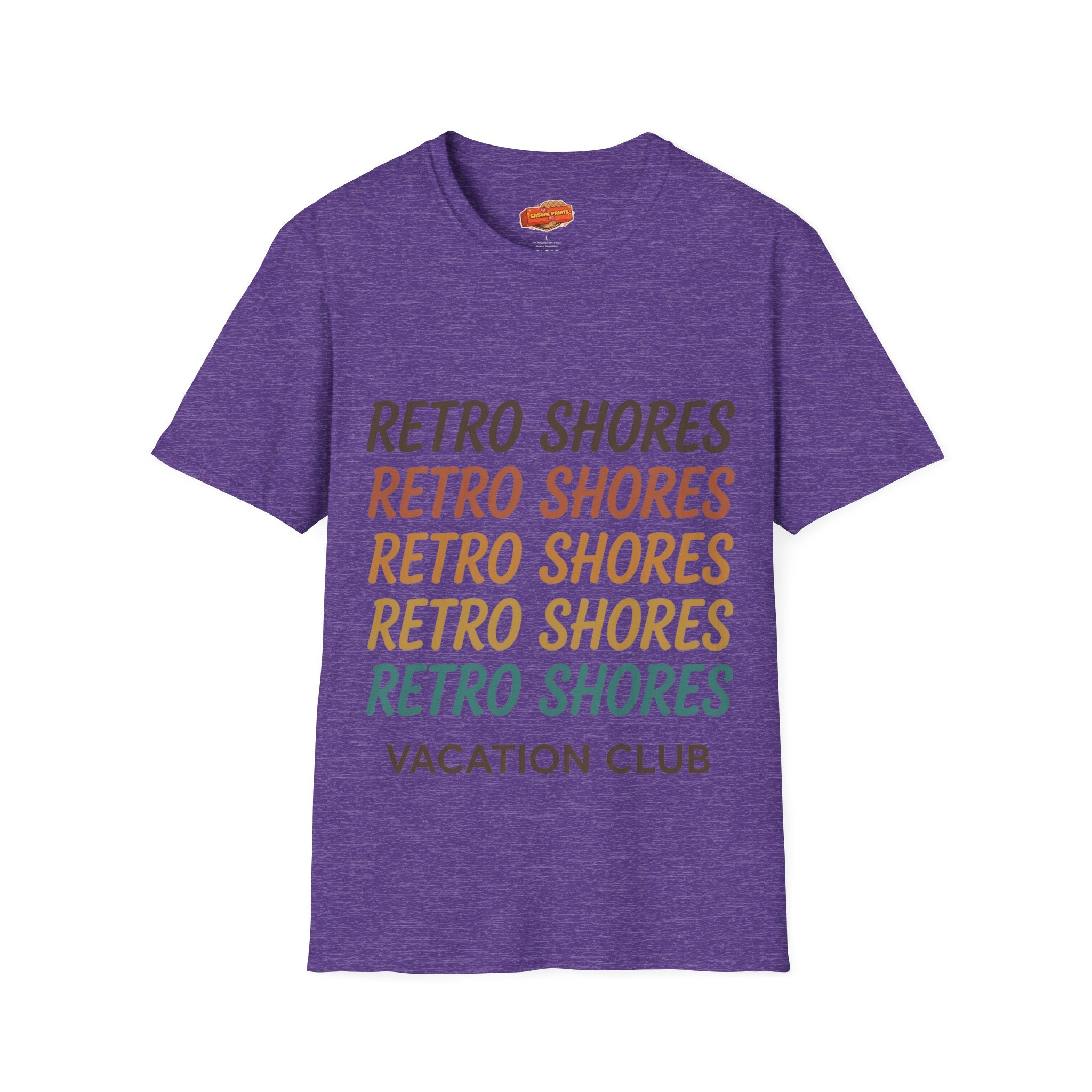 Retro Shores Vacation Club T-Shirt — Vintage Retro Graphic
