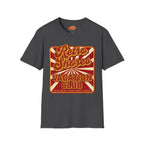 Retro Shores Vacation Club T-Shirt — Vintage Sunburst Badge