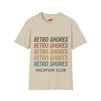 Retro Shores Vacation Club T-Shirt — Vintage Retro Graphic