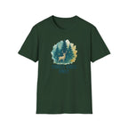 Forest Vibes Only T-Shirt — Watercolour Deer & Pine Trees