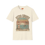 Retro Shores Vacation Club T-Shirt —Vintage Sunset Lighthouse
