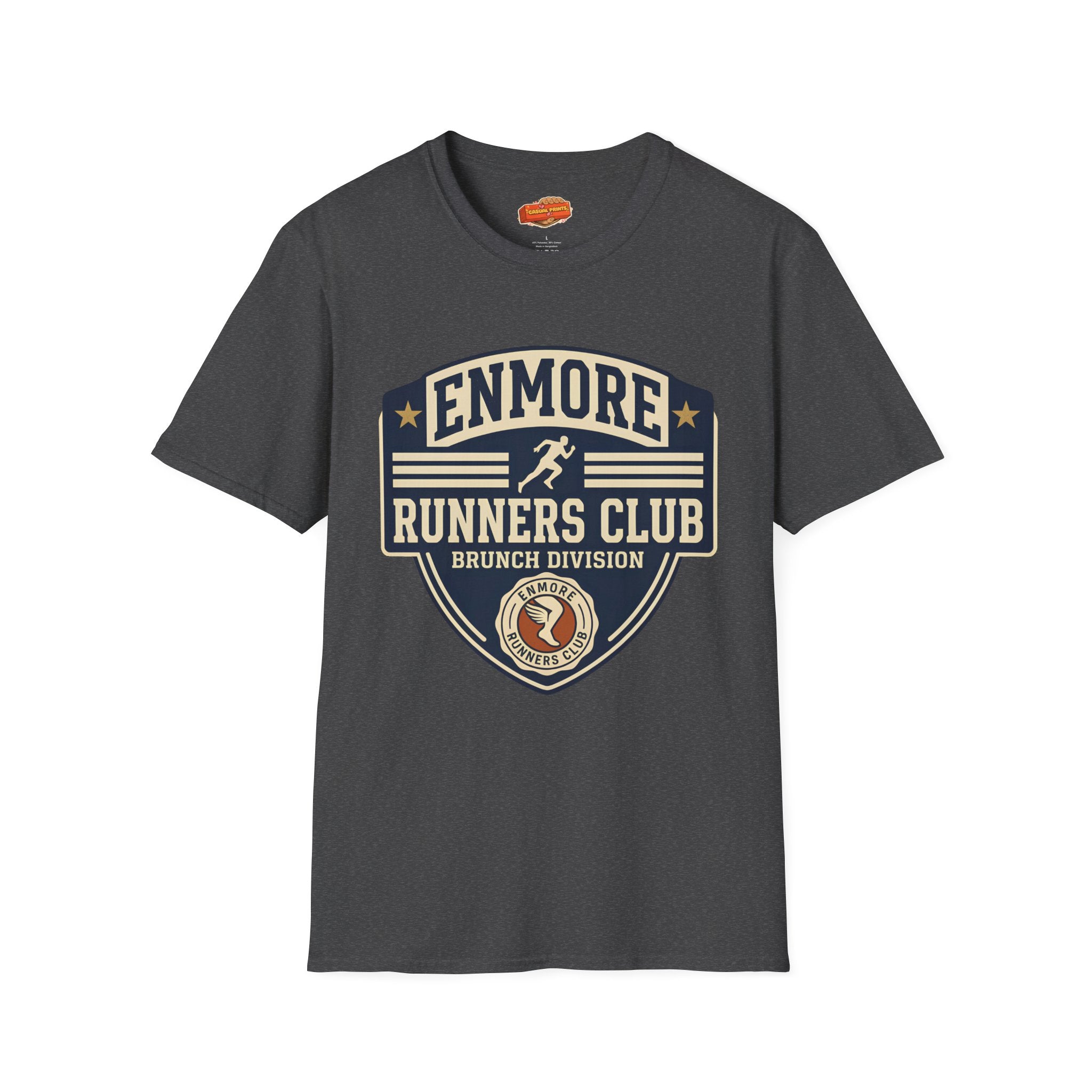 Enmore Runners Club T-Shirt — Vintage Brunch Division (Navy)
