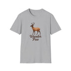 Wander Free Deer T-Shirt — Nature-Inspired Outdoor Graphic