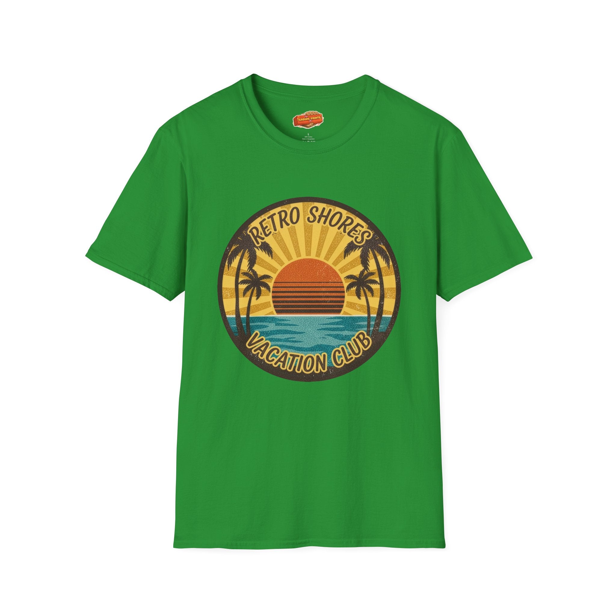 Retro Shores Vacation Club T-Shirt —Sun's Out, Vibes Locked In