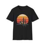 Sunset Mountain T-Shirt — Retro Forest Graphic