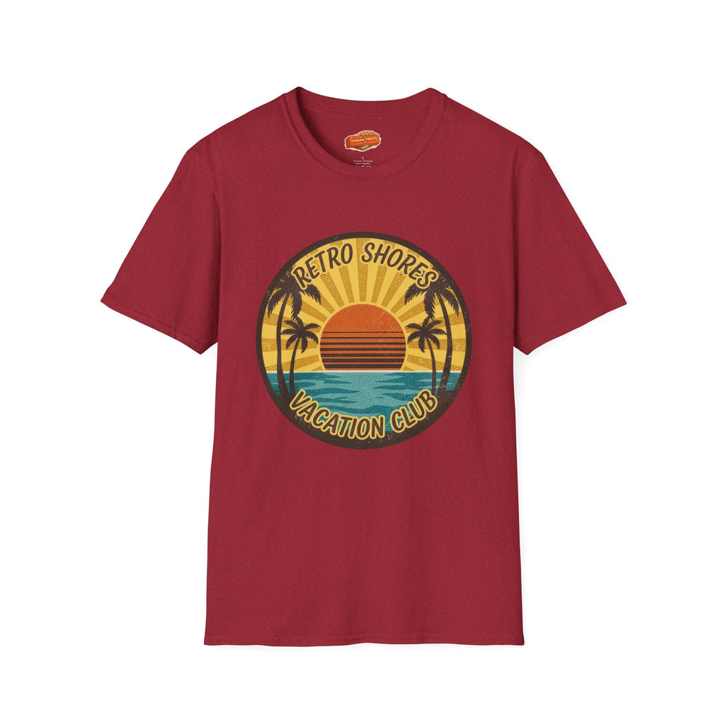 Retro Shores Vacation Club T-Shirt —Sun's Out, Vibes Locked In