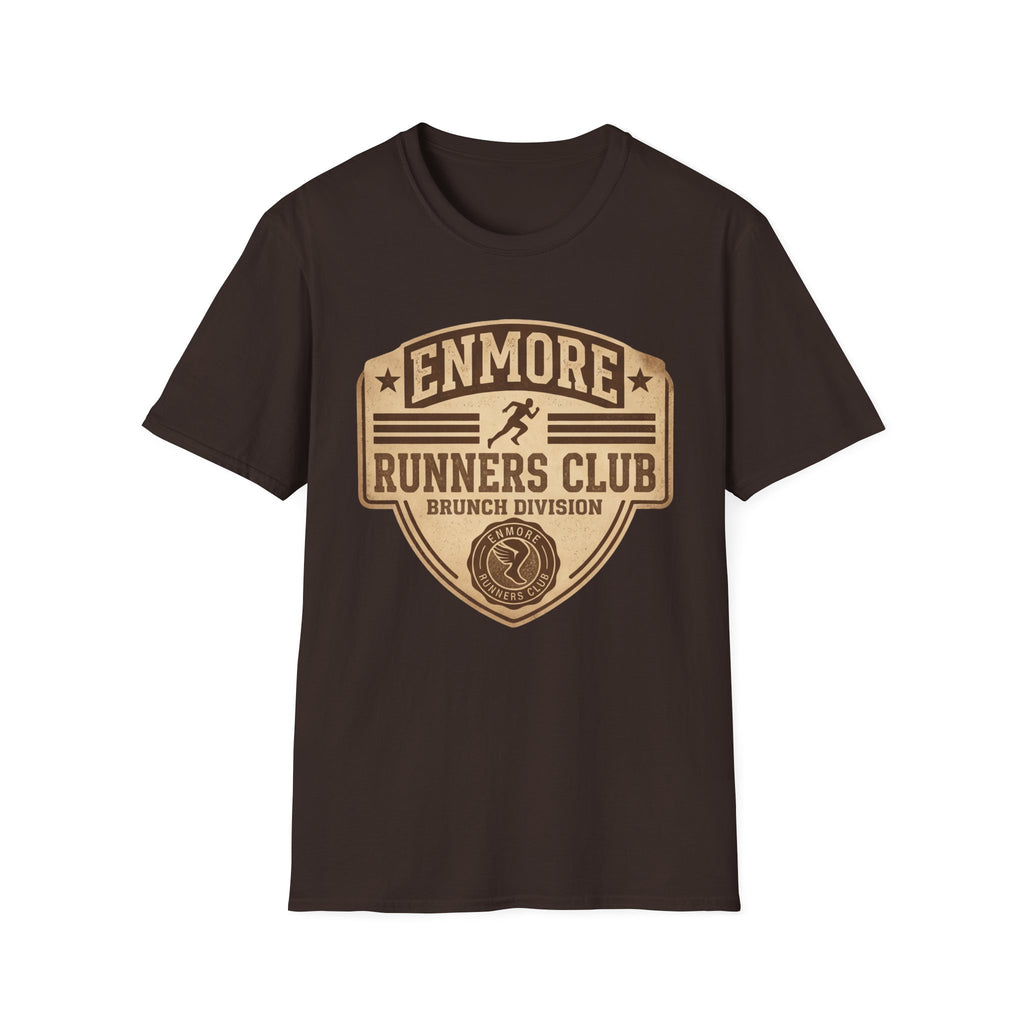 Enmore Runners Club T-Shirt — Vintage Brunch Division (Brown)