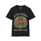 Retro Shores Vacation Club T-Shirt — Vintage Pineapple Beach