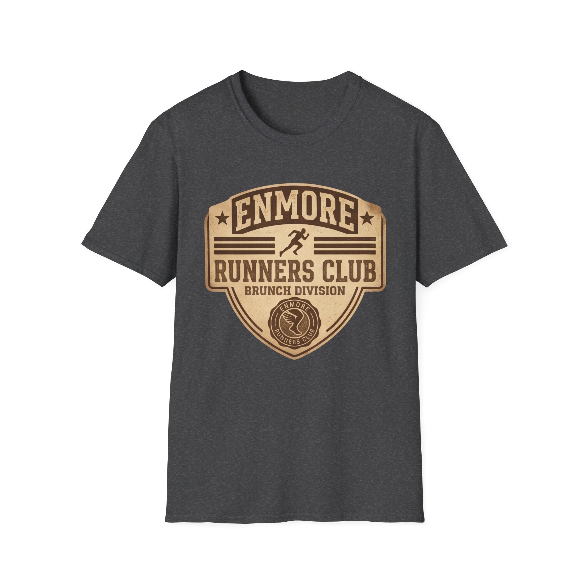 Enmore Runners Club T-Shirt — Vintage Brunch Division (Brown)